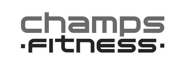 Champs Fitness 2 line Wordmark - Black and White