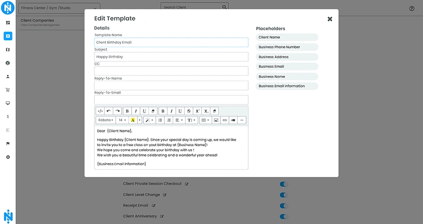 Automatic Email Templates