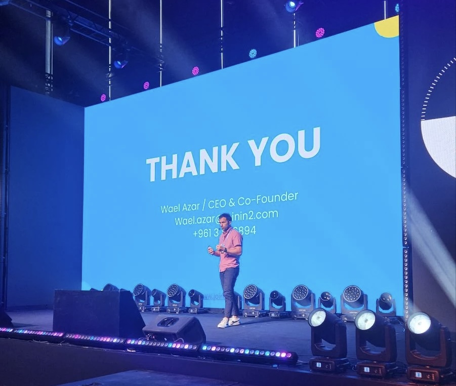 Wael Azar CEO in2 at the Nexus Awards 2025 win 