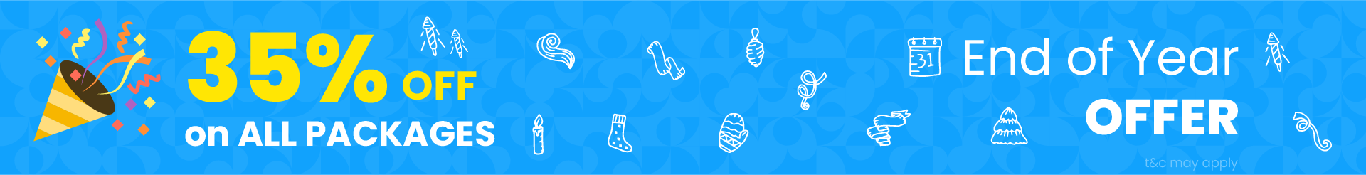 in2 End year 2025 Banner 35 percent off