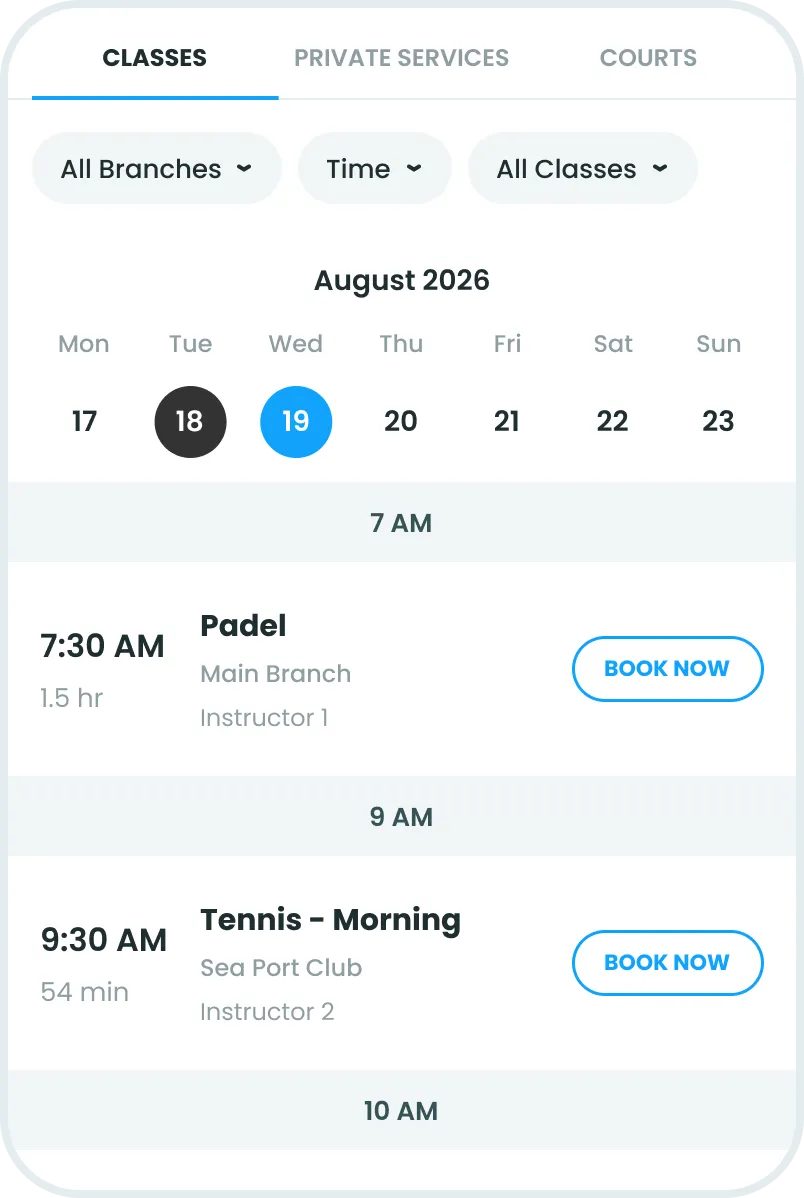Self booking in2 app