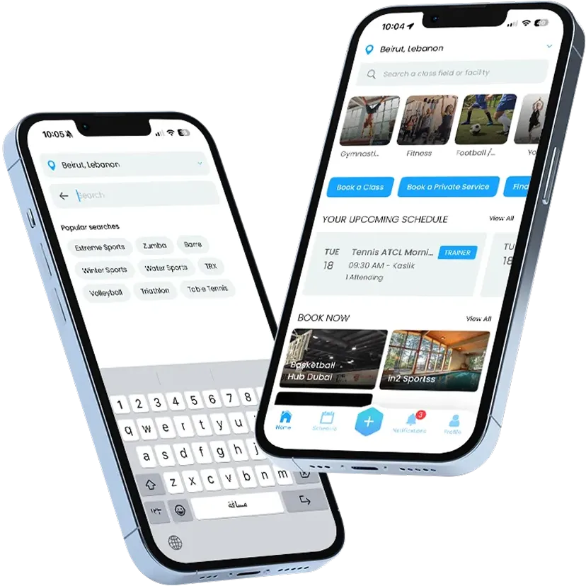 in2 App Mockup 2 Screens